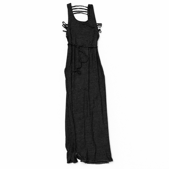 NWOT CHASER MEDIUM NORDSTROM HEATHER GRAY BEACH MAXI DRESS - Picture 1 of 4
